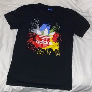 Men’s adidas color splattered logo